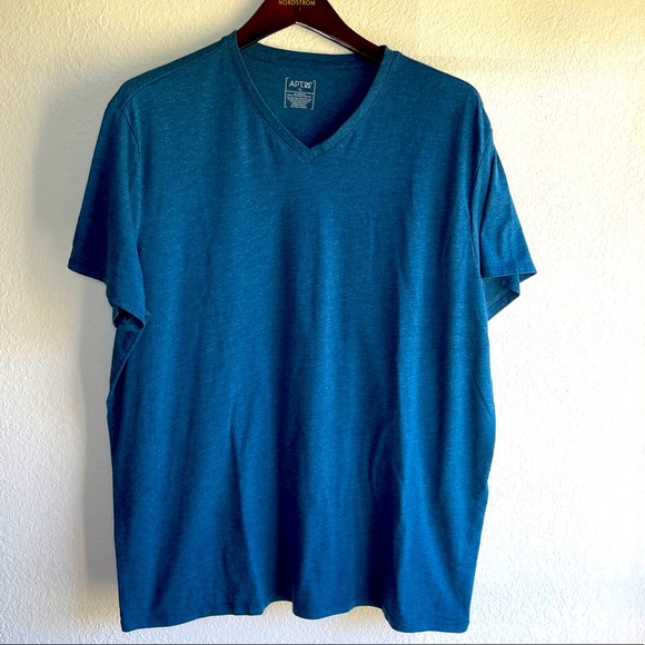 Apt 9 Mens Blue V Neck T Shirt Xl 